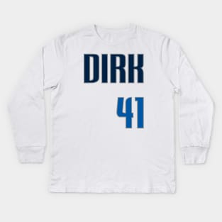 Dallas Dirk Kids Long Sleeve T-Shirt